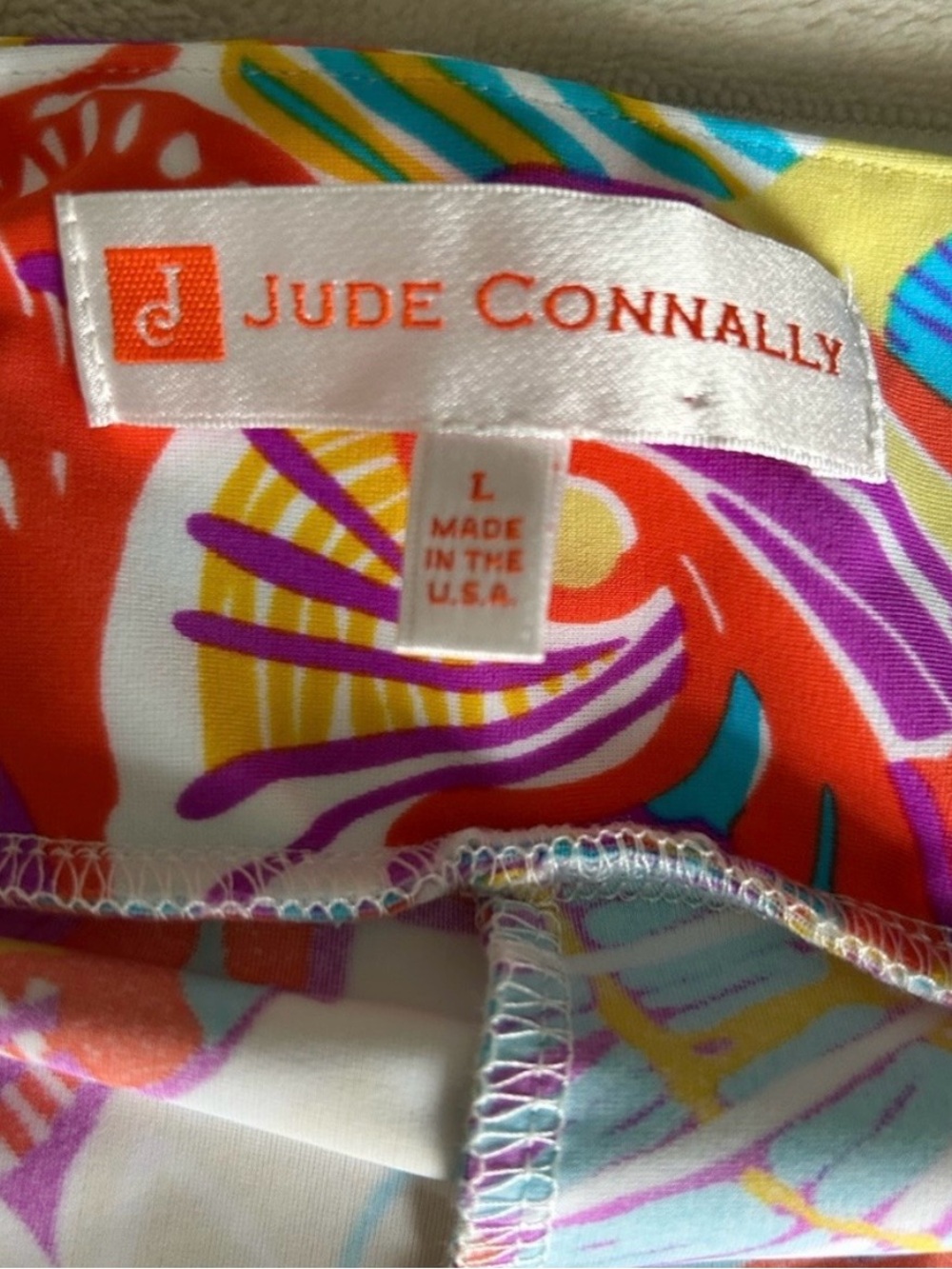 Jude Connally Tropical Multi-Color Skort in Vibrant Colors - Picture 3 of 3
